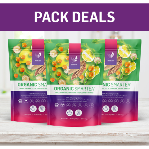 3 pouches of Organic Smartea - Normal SPR £134.97